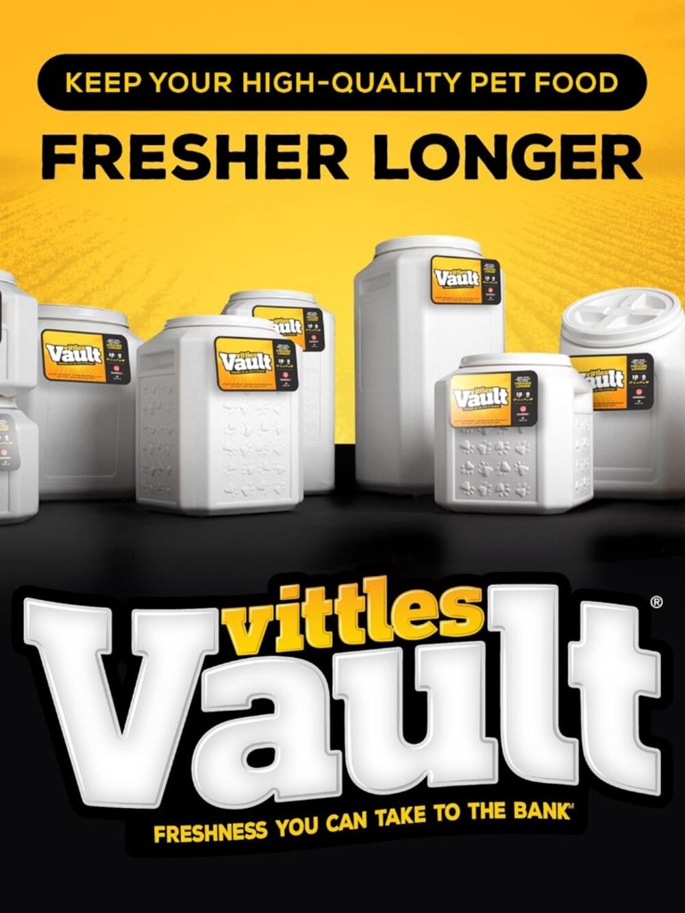 Vittles Vault Pet Food Storage Containers - Sealed Dog and Cat Food Storage Cont - Picture 4 of 5
